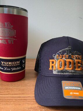 Cody Nite Rodeo 20oz Yukon Tumbler Mug + Richardson Snapback Hat NEW